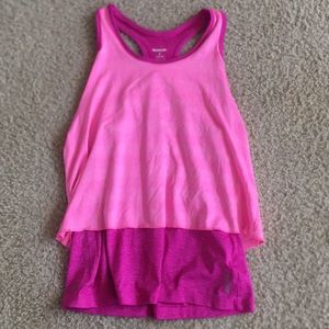 Pink Reebok tank top